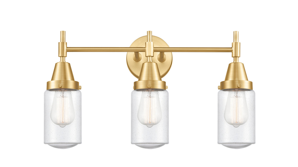 Innovations 447-3W-SG-G314-LED LED Bath Vanity, Satin Gold