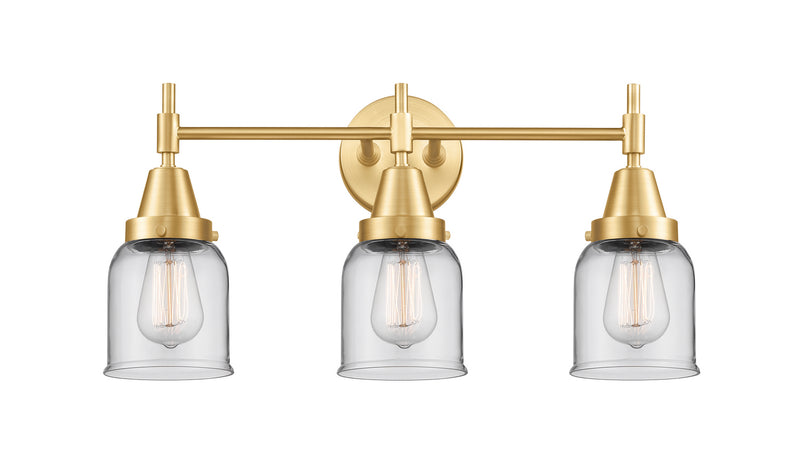 Innovations 447-3W-SG-G52 Three Light Bath Vanity, Satin Gold