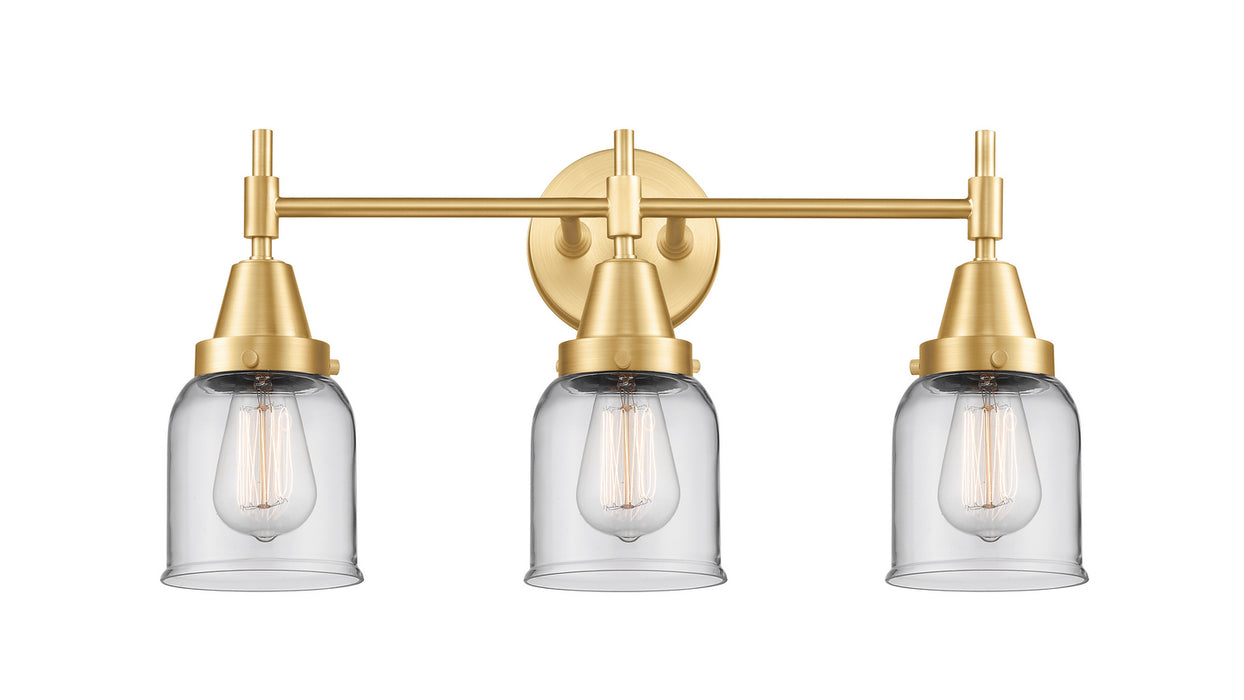 Innovations 447-3W-SG-G52 Three Light Bath Vanity, Satin Gold