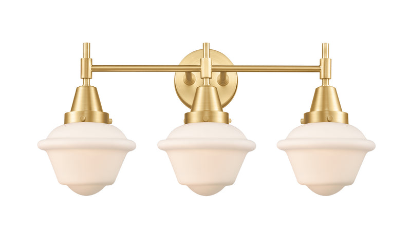 Innovations 447-3W-SG-G531 Three Light Bath Vanity, Satin Gold