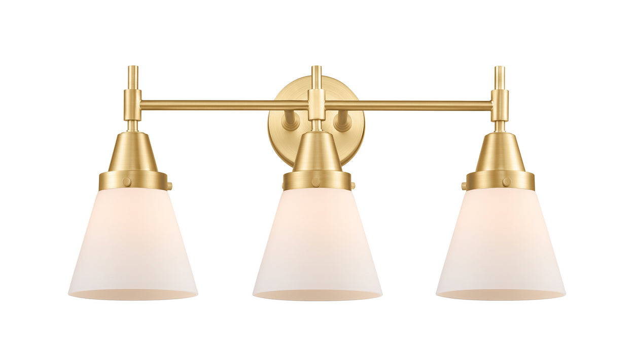 Innovations 447-3W-SG-G61 Three Light Bath Vanity, Satin Gold