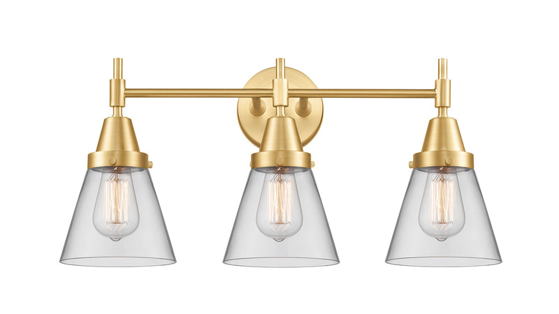 Innovations 447-3W-SG-G62 Three Light Bath Vanity, Satin Gold