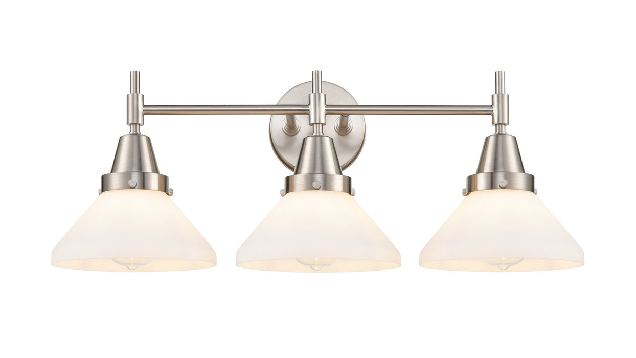 Innovations 447-3W-SN-G4471 Three Light Bath Vanity, Satin Nickel