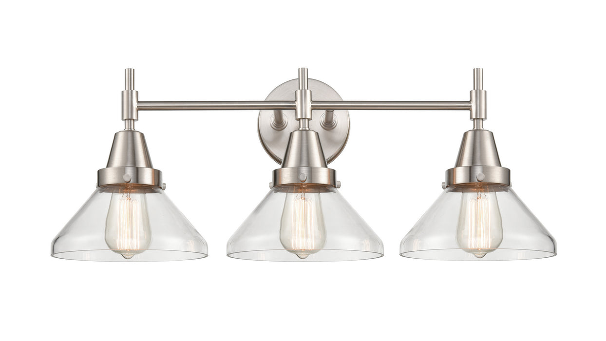 Innovations 447-3W-SN-G4472 Three Light Bath Vanity, Satin Nickel