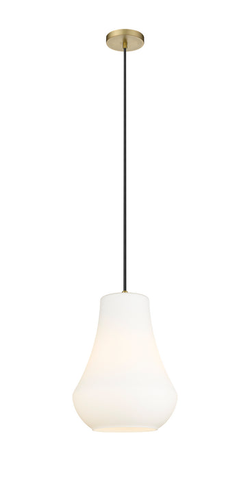 Innovations 491-1P-BB-G571-12 One Light Mini Pendant, Brushed Brass