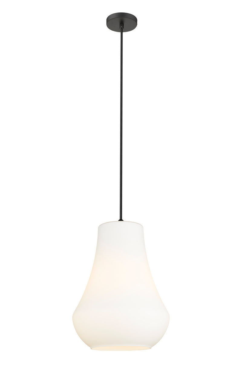 Innovations 491-1P-BK-G571-12 One Light Mini Pendant, Matte Black