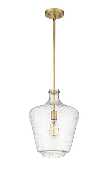 Innovations 493-1S-BB-G504-12 One Light Mini Pendant, Brushed Brass