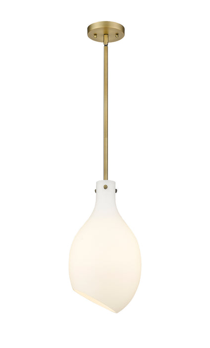Innovations 493-1S-BB-G551-9 One Light Mini Pendant, Brushed Brass