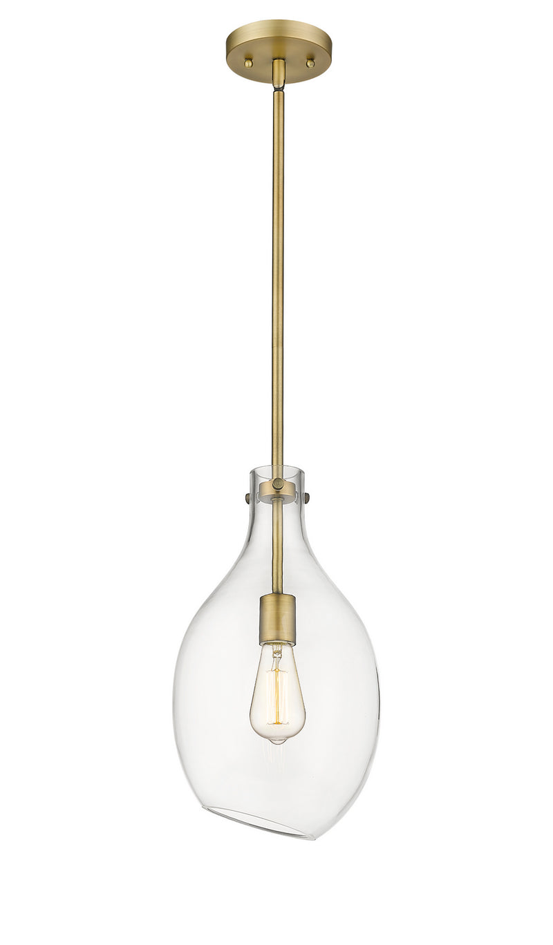 Innovations 493-1S-BB-G552-9-LED LED Mini Pendant, Brushed Brass