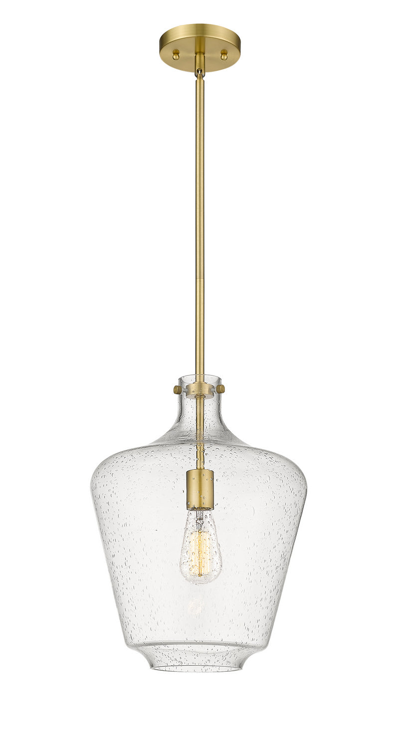 Innovations 493-1S-SG-G504-12 One Light Mini Pendant, Satin Gold