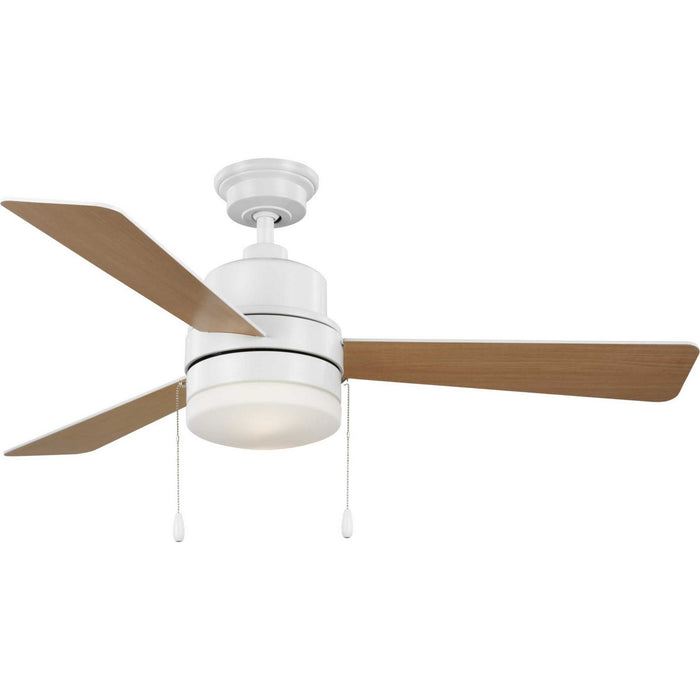 Progress Lighting P250076-028-WB 52" Ceiling Fan, Satin White