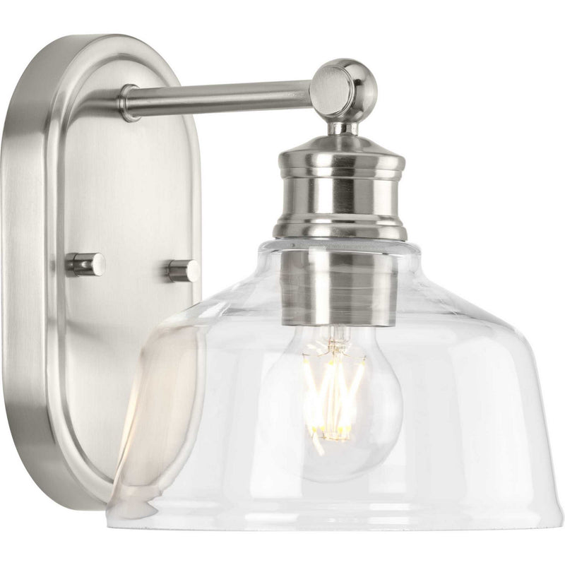 Progress Lighting P300395-009 One Light Bath, Brushed Nickel