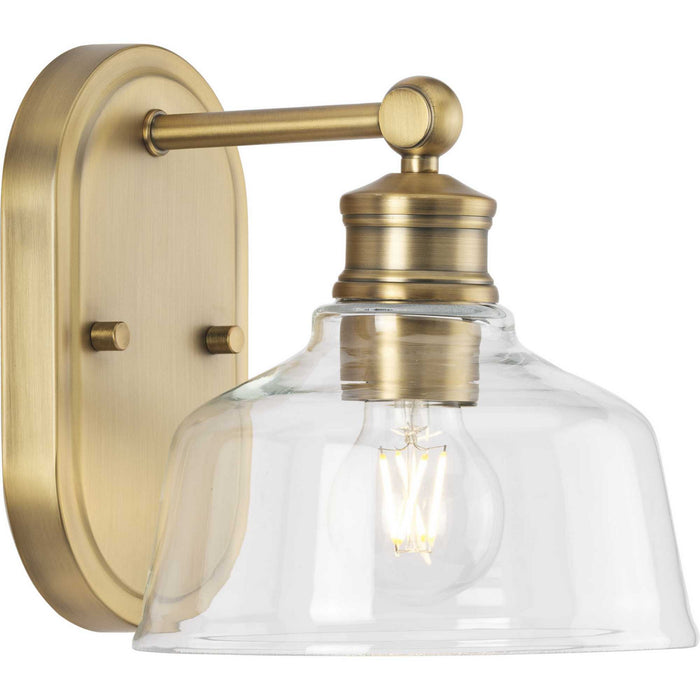 Progress Lighting P300395-163 One Light Bath, Vintage Brass