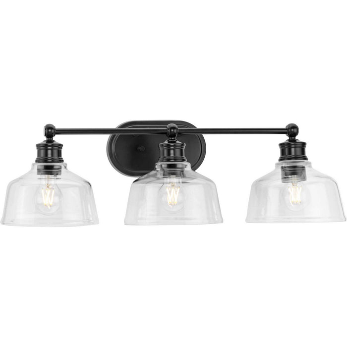 Progress Lighting P300397-31M Three Light Bath, Matte Black
