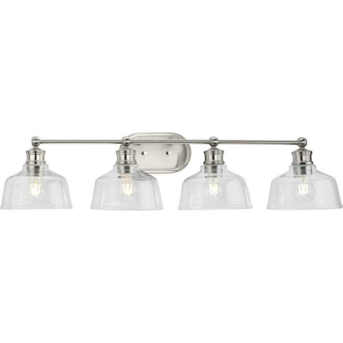 Progress Lighting P300398-009 Four Light Bath, Brushed Nickel