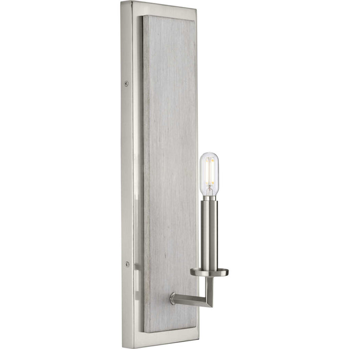 Progress Lighting P710109-009 One Light Wall Bracket, Brushed Nickel