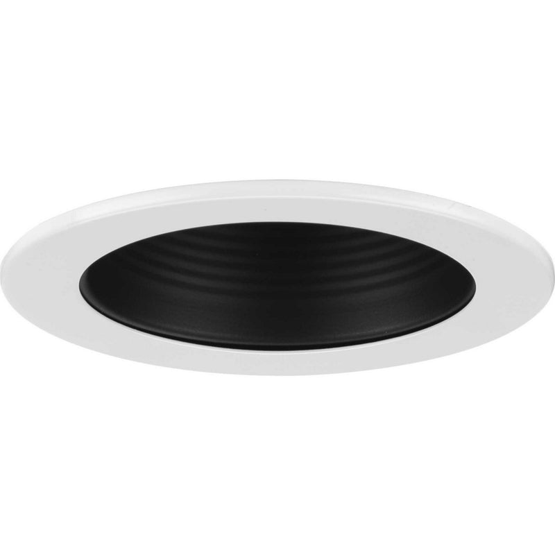 Progress Lighting P804000-031 One Light Step Baffle Trim, Black