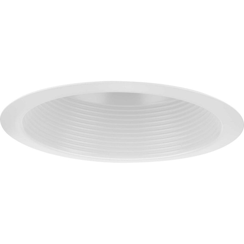 Progress Lighting P806006-028 One Light Baffle Trim, Satin White