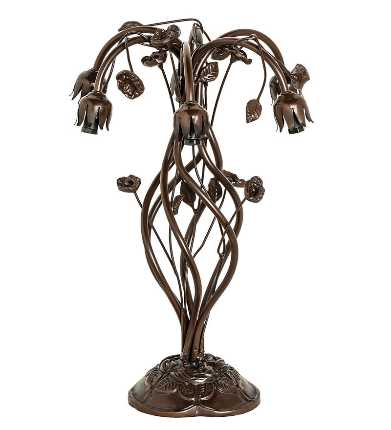 Meyda Tiffany 16736 Six Light Table Base, Mahogany Bronze