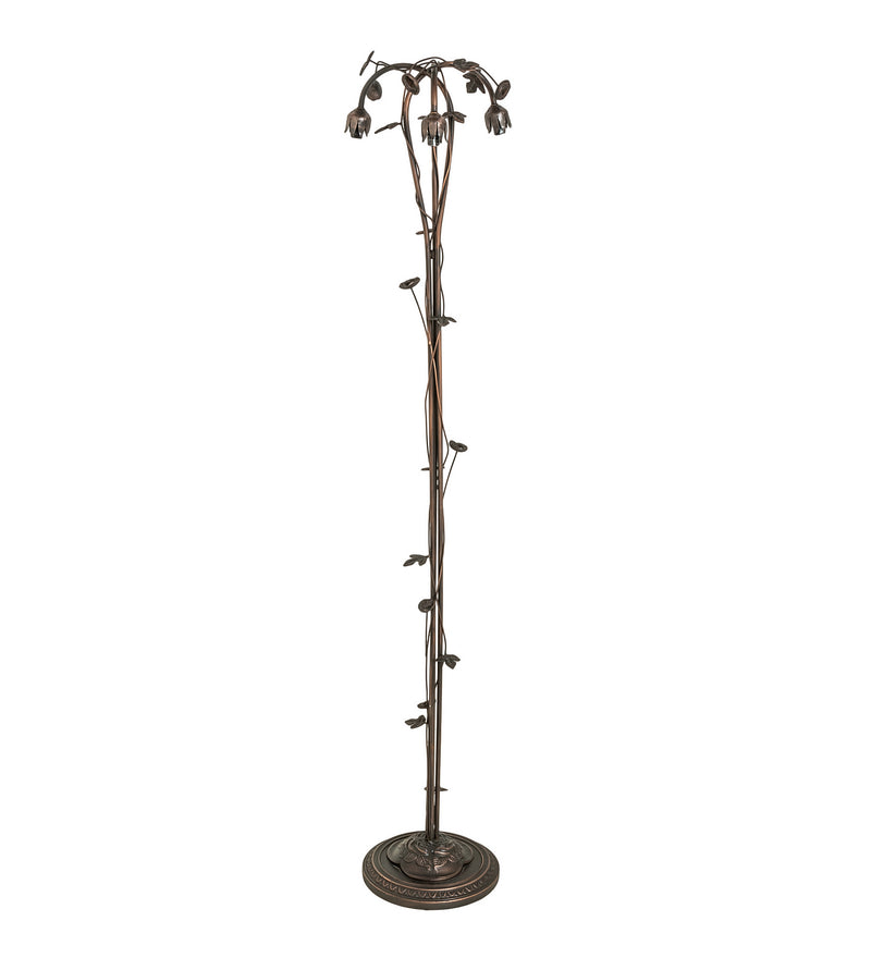 Meyda Tiffany 23175 Three Light Floor Base, Mahogany Bronze