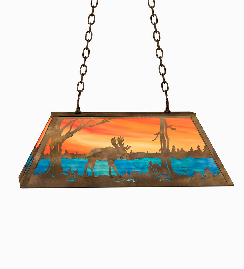 Meyda Tiffany 234139 Six Light Pendant, Antique Copper