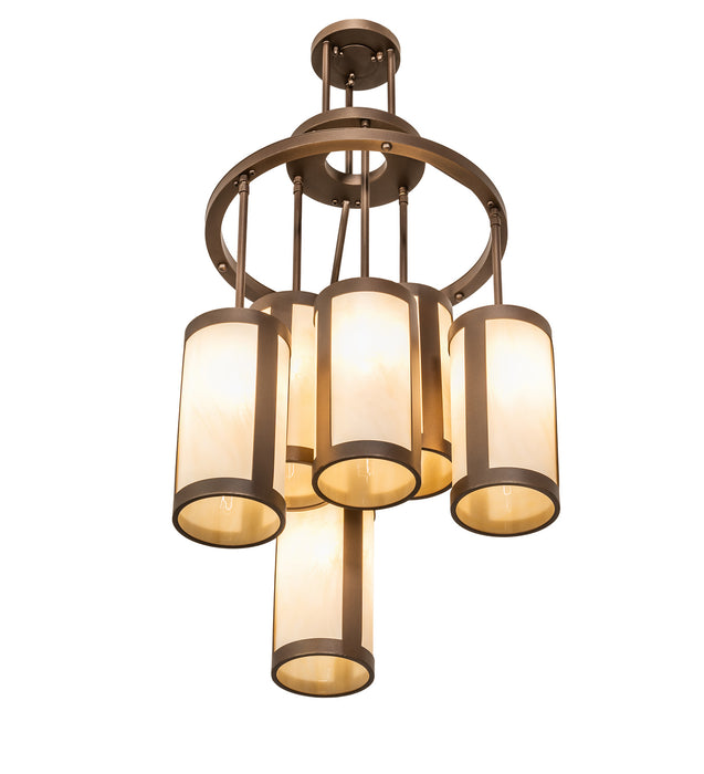 Meyda Tiffany 246113 Six Light Chandelier, Tyler Bronze