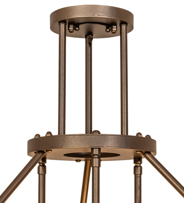 Meyda Tiffany 246113 Six Light Chandelier, Tyler Bronze