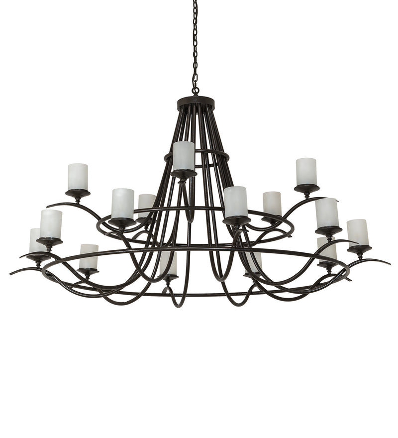 Meyda Tiffany 248630 LED Chandelier, Timeless Bronze Vein