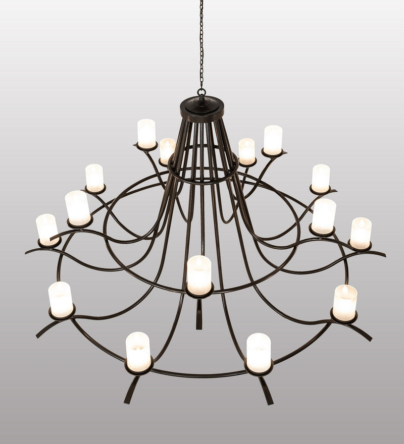 Meyda Tiffany 248630 LED Chandelier, Timeless Bronze Vein