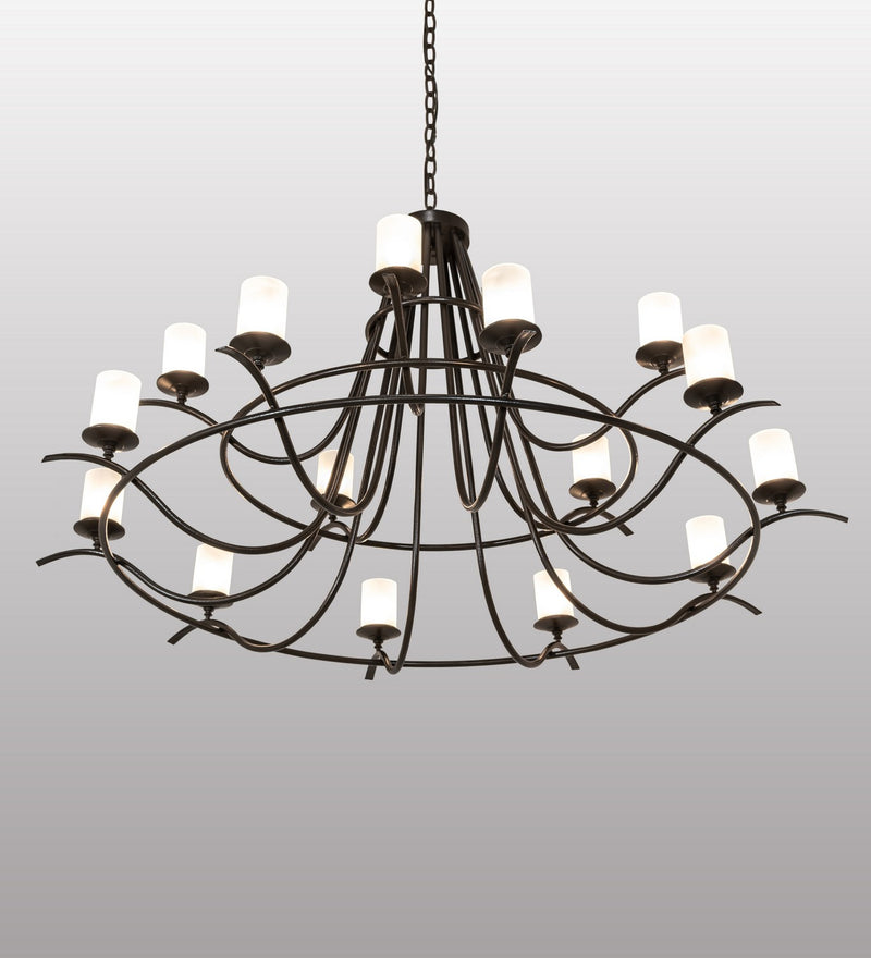 Meyda Tiffany 248630 LED Chandelier, Timeless Bronze Vein