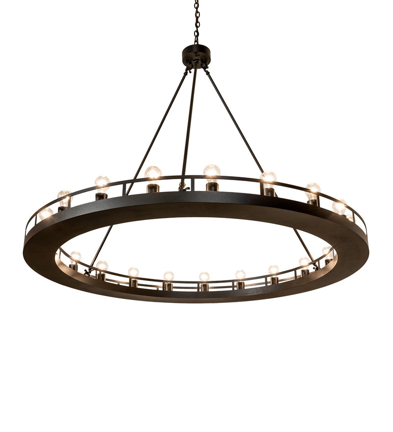 Meyda Tiffany 251053 20 Light Chandelier, Textured Black