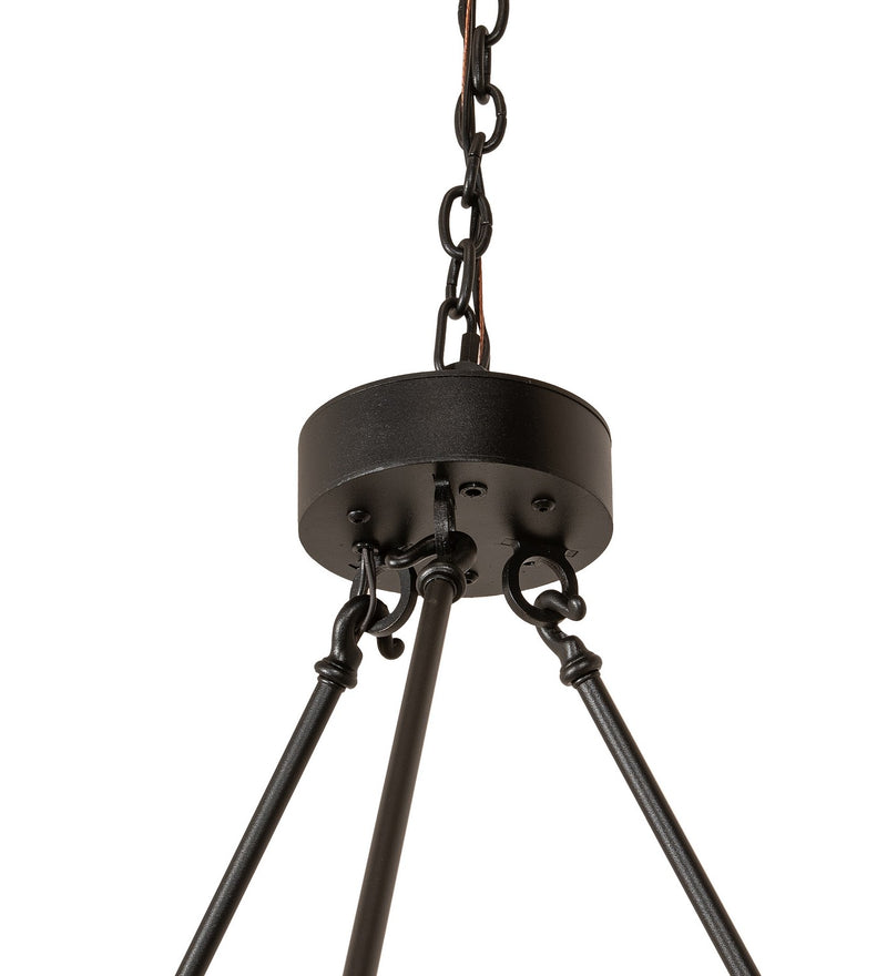 Meyda Tiffany 251053 20 Light Chandelier, Textured Black