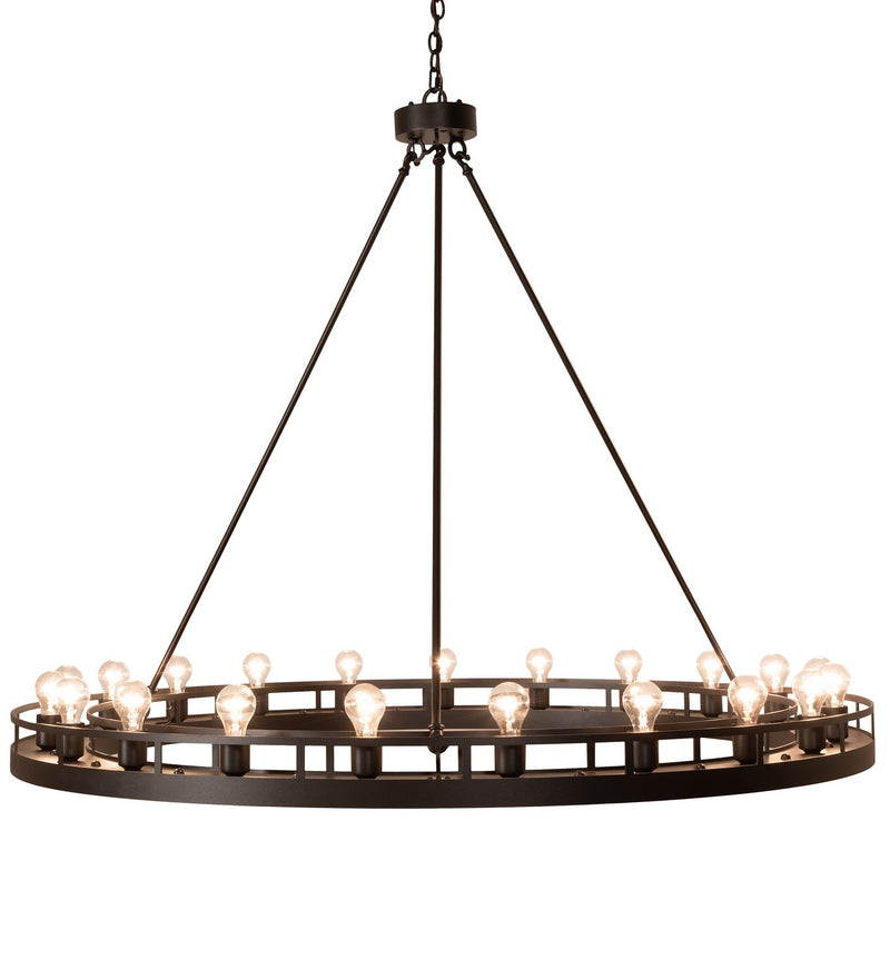 Meyda Tiffany 251053 20 Light Chandelier, Textured Black