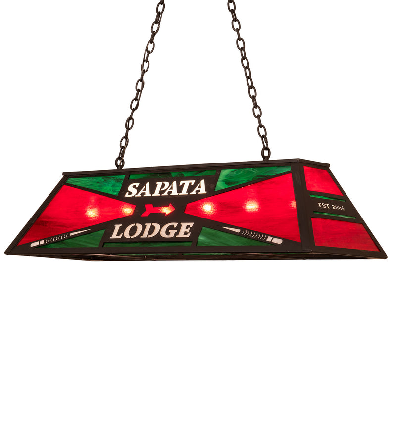 Meyda Tiffany 251093 Six Light Pendant, Costello Black