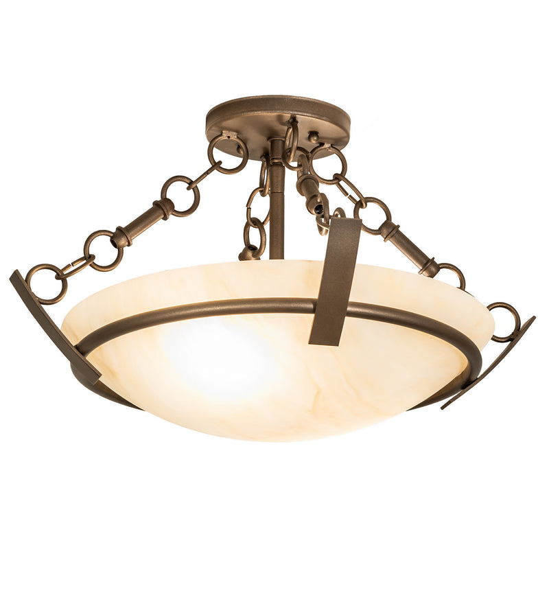 Meyda Tiffany 251128 Two Light Semi-Flushmount, Tyler Bronze