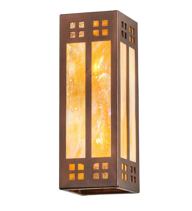 Meyda Tiffany 251275 LED Wall Sconce, Coffee Cinnamon Metallic