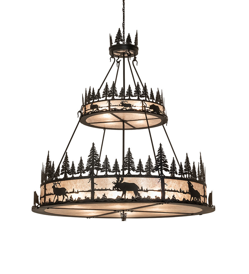 Meyda Tiffany 251451 12 Light Pendant, Textured Black