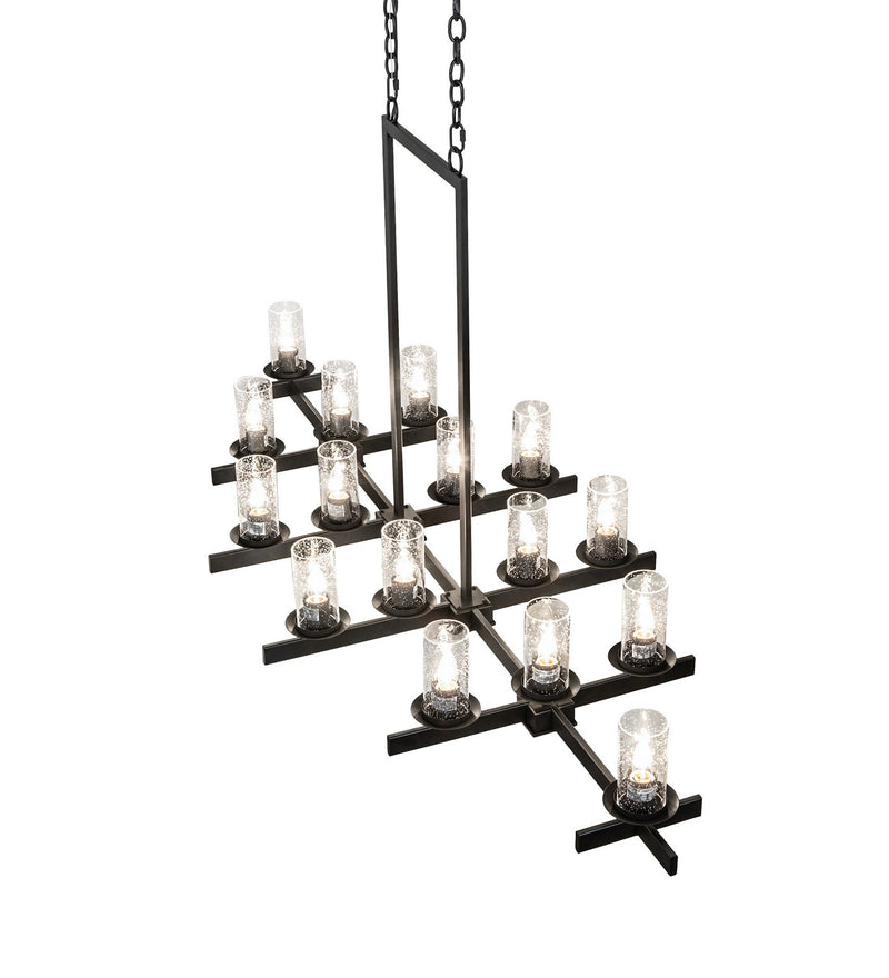 Meyda Tiffany 251527 16 Light Chandelier, Solar Black