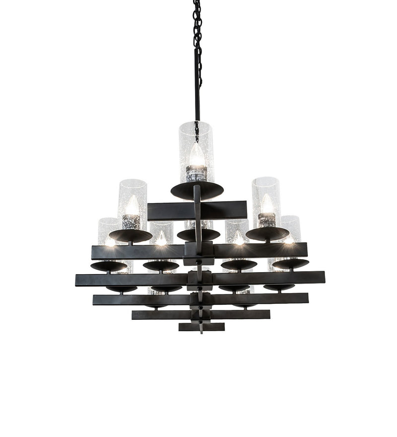 Meyda Tiffany 251527 16 Light Chandelier, Solar Black