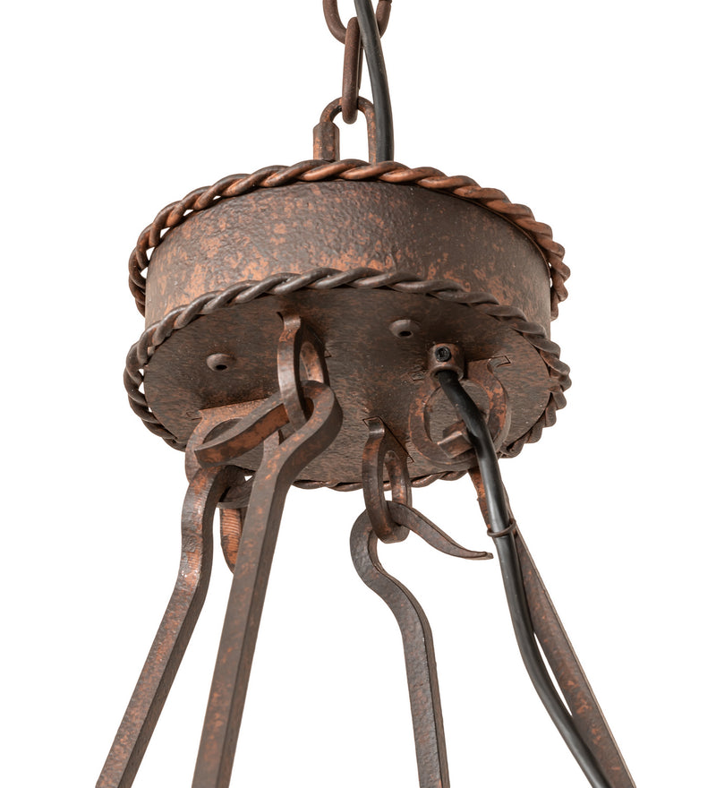 Meyda Tiffany 251995 LED Chandelier, Rusty Nail