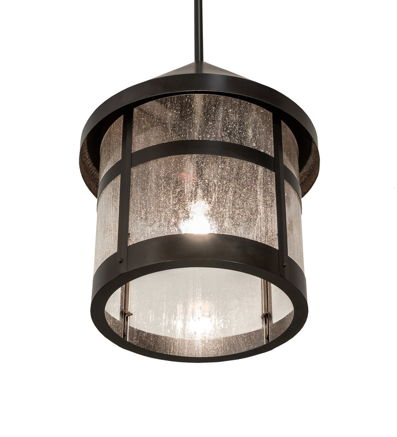 Meyda Tiffany 252003 One Light Pendant, Black Patina