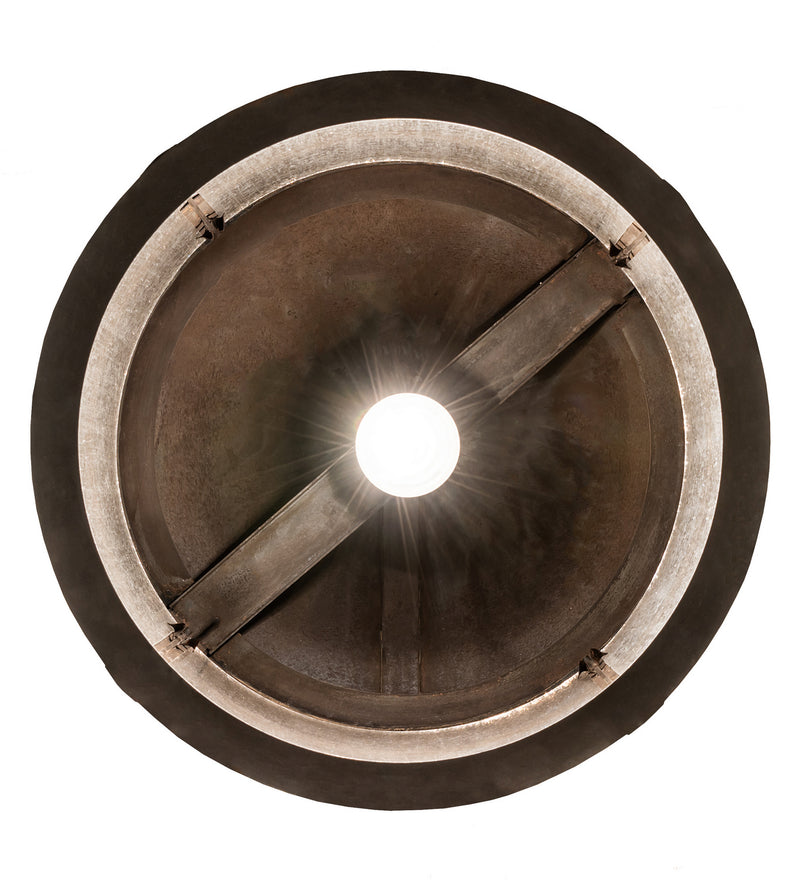 Meyda Tiffany 252003 One Light Pendant, Black Patina