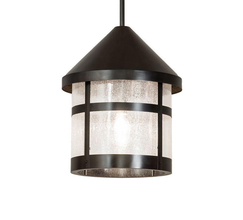 Meyda Tiffany 252003 One Light Pendant, Black Patina