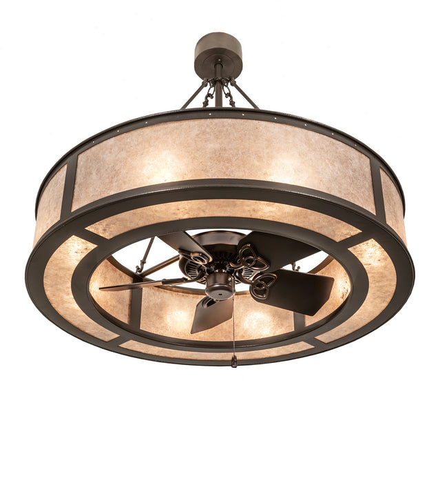 Meyda Tiffany 252139 Eight Light Chandel-Air, Textured Timeless Bronze