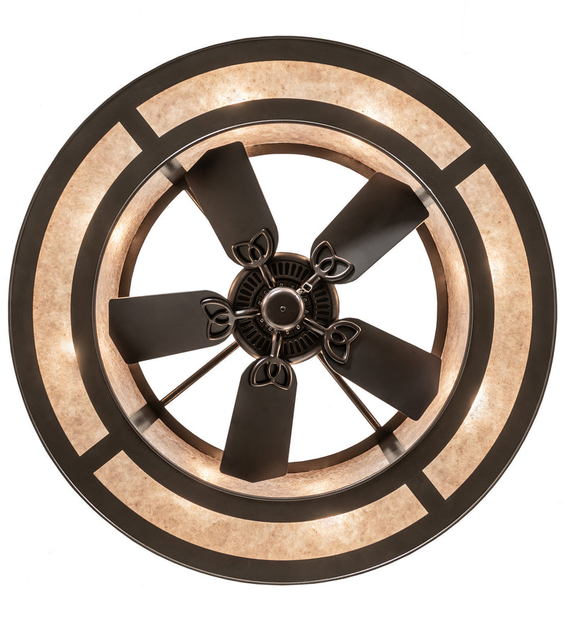 Meyda Tiffany 252139 Eight Light Chandel-Air, Textured Timeless Bronze