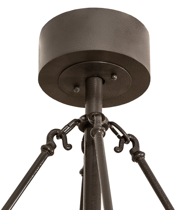 Meyda Tiffany 252139 Eight Light Chandel-Air, Textured Timeless Bronze