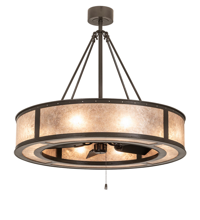 Meyda Tiffany 252139 Eight Light Chandel-Air, Textured Timeless Bronze