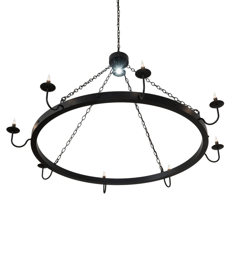 Meyda Tiffany 252175 Nine Light Chandelier, Solar Black