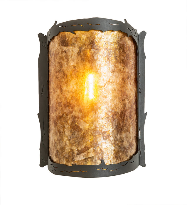 Meyda Tiffany 252639 One Light Wall Sconce, Wrought Iron