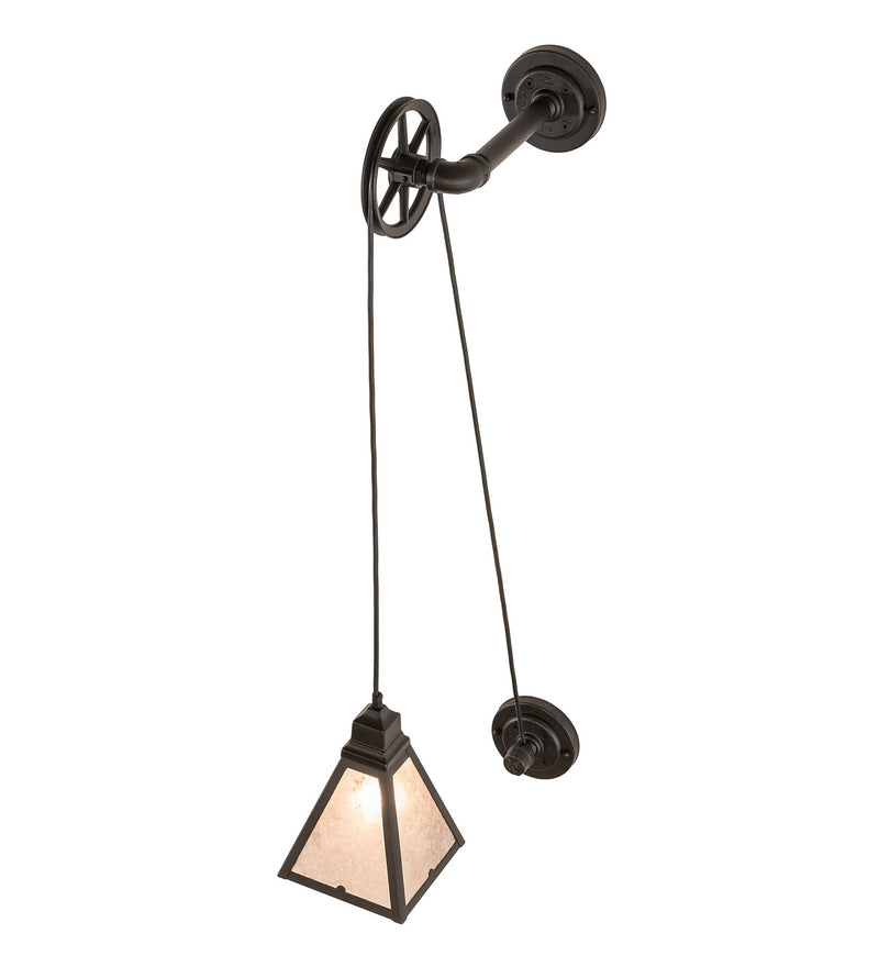 Meyda Tiffany 252909 One Light Wall Sconce, Oxidized Steel